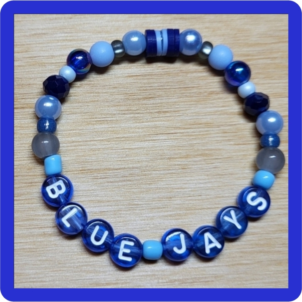 Blue Jays- Friendship Bracelet, Size 6"